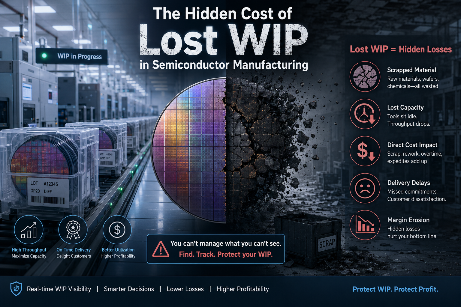 The Hidden Cost of Lost WIP in Semiconductor Manufacturing